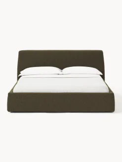 Sale Cama tapizada en tejido bouclé con espacio de almacenaje Cloud Camas Tapizadas|Camas