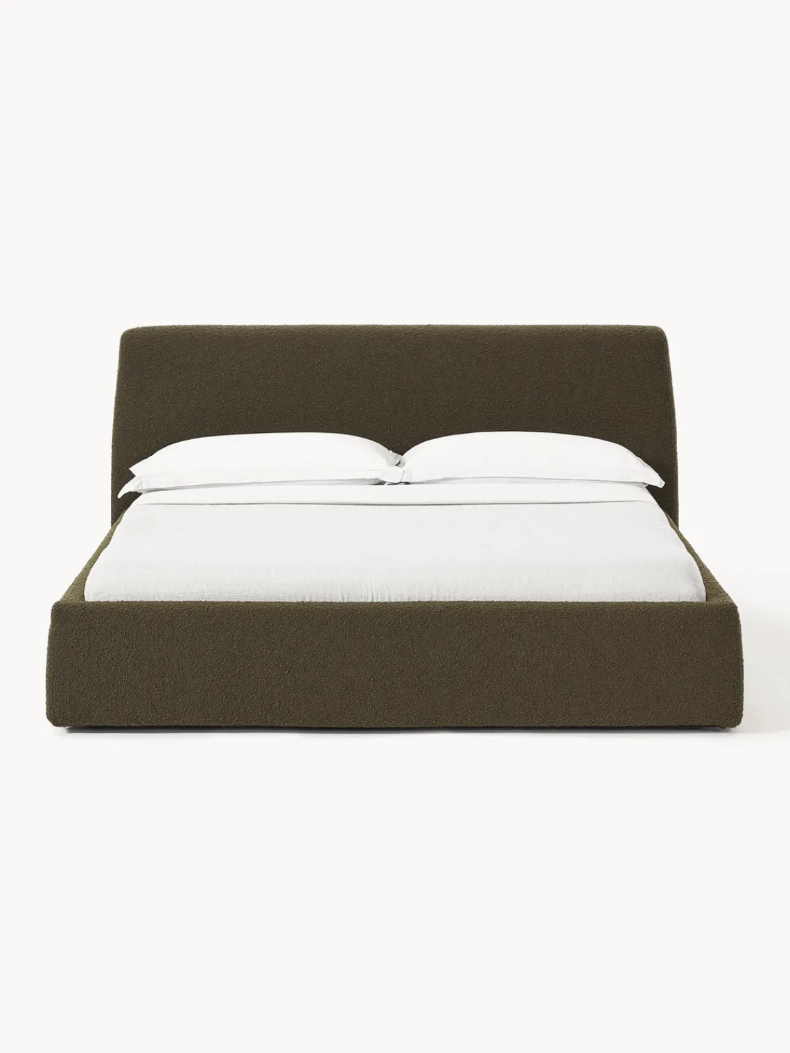Sale Cama tapizada en tejido bouclé con espacio de almacenaje Cloud Camas Tapizadas|Camas