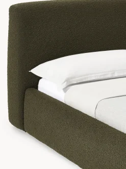 Sale Cama tapizada en tejido bouclé con espacio de almacenaje Cloud Camas Tapizadas|Camas