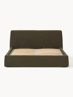 Sale Cama tapizada en tejido bouclé con espacio de almacenaje Cloud Camas Tapizadas|Camas