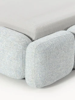 New Cama tapizada en tejido bouclé con espacio de almacenamiento Tayla Camas Tapizadas|Camas