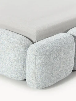 Hot Cama tapizada en tejido bouclé Tayla Camas Tapizadas|Camas