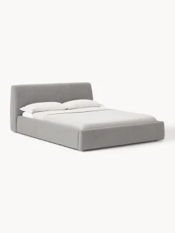 Online Cama tapizada en tejido bouclé Cloud Camas Tapizadas|Camas