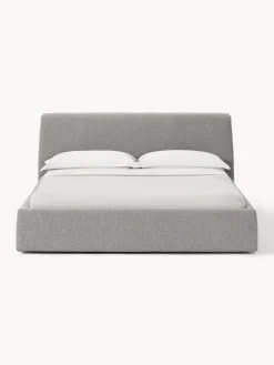 Online Cama tapizada en tejido bouclé Cloud Camas Tapizadas|Camas