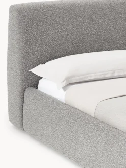 Online Cama tapizada en tejido bouclé Cloud Camas Tapizadas|Camas