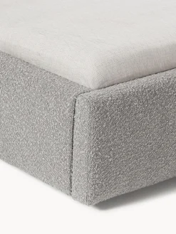 Online Cama tapizada en tejido bouclé Cloud Camas Tapizadas|Camas