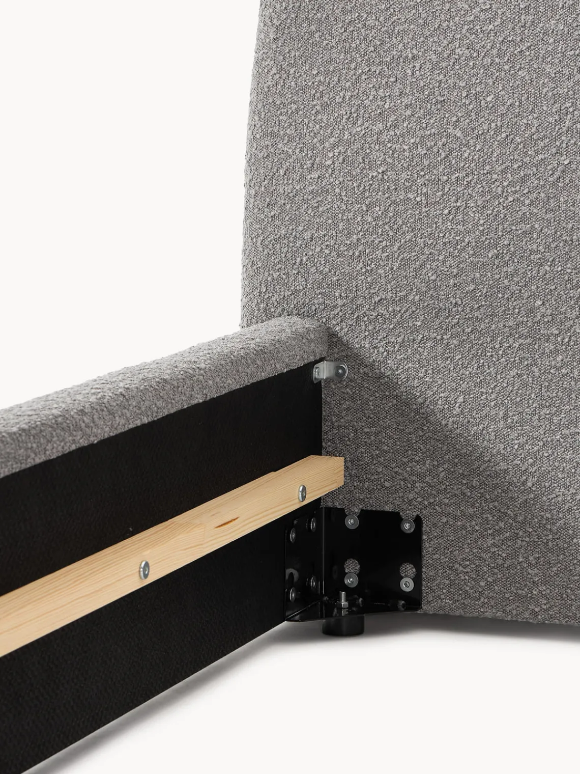 Online Cama tapizada en tejido bouclé Cloud Camas Tapizadas|Camas