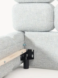 Camas Tapizadas|Camas></noscript>Westwing Collection Cama tapizada en tejido bouclé Tayla Bouclé azul claro