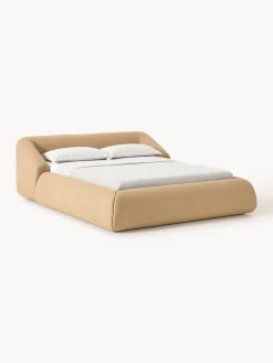 Online Cama tapizada en tejido bouclé Sofia Camas Tapizadas|Camas