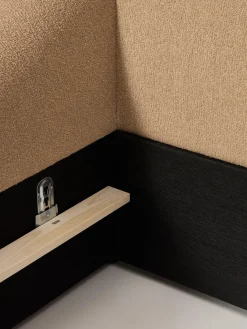 Online Cama tapizada en tejido bouclé Sofia Camas Tapizadas|Camas