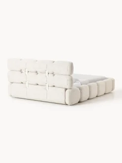 Camas Tapizadas|Camas></noscript>Westwing Collection Cama tapizada en tejido bouclé Tayla Bouclé beige claro