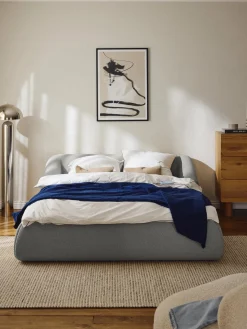 Cama tapizada en tejido bouclé Sofia Camas Tapizadas|Camas