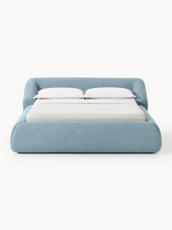 Clearance Cama tapizada en tejido bouclé Sofia Camas Tapizadas|Camas