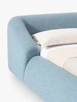 Clearance Cama tapizada en tejido bouclé Sofia Camas Tapizadas|Camas