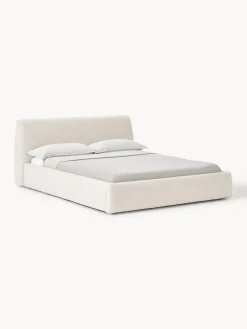 Discount Cama tapizada en tejido bouclé Cloud Camas Tapizadas|Camas
