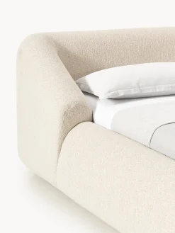 Sale Cama tapizada en tejido bouclé Sofia Camas Tapizadas|Camas