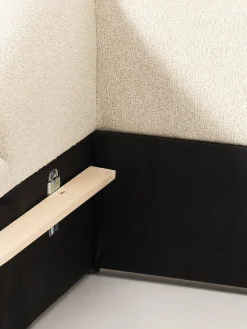 Sale Cama tapizada en tejido bouclé Sofia Camas Tapizadas|Camas