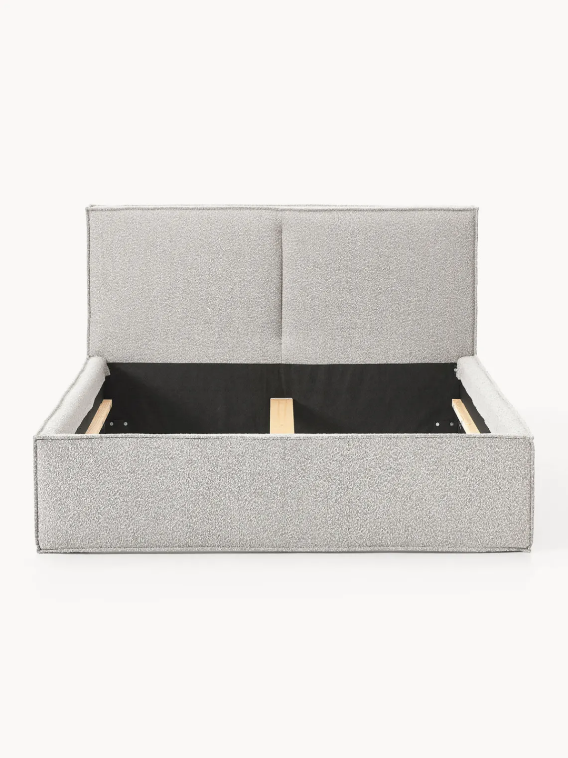 Camas Tapizadas|Camas>Westwing Collection Cama tapizada en tejido bouclé Dream Bouclé taupe