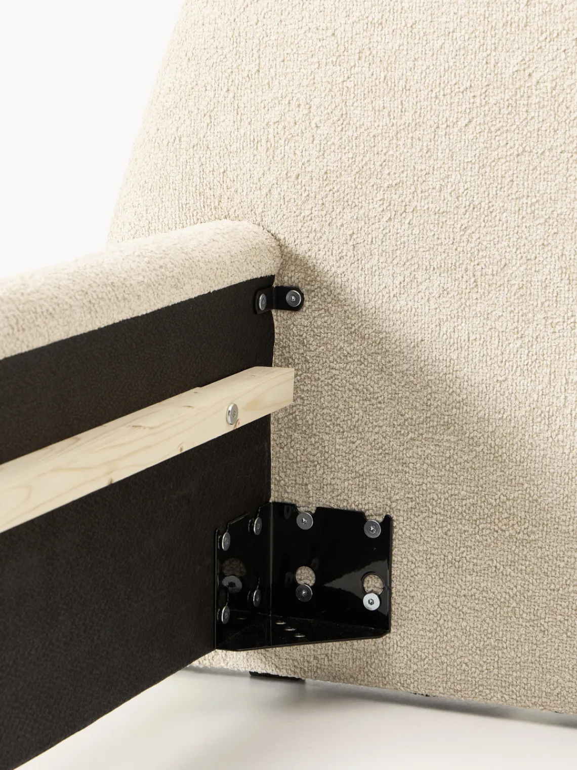 Online Cama tapizada en tejido bouclé Gary Camas Tapizadas|Camas