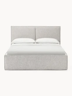 Hot Cama tapizada en tejido bouclé con espacio de almacenamiento Dream Camas Tapizadas|Camas