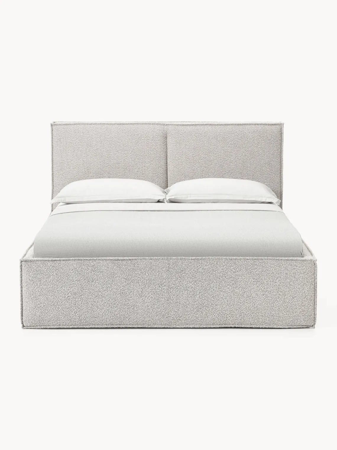 Hot Cama tapizada en tejido bouclé con espacio de almacenamiento Dream Camas Tapizadas|Camas