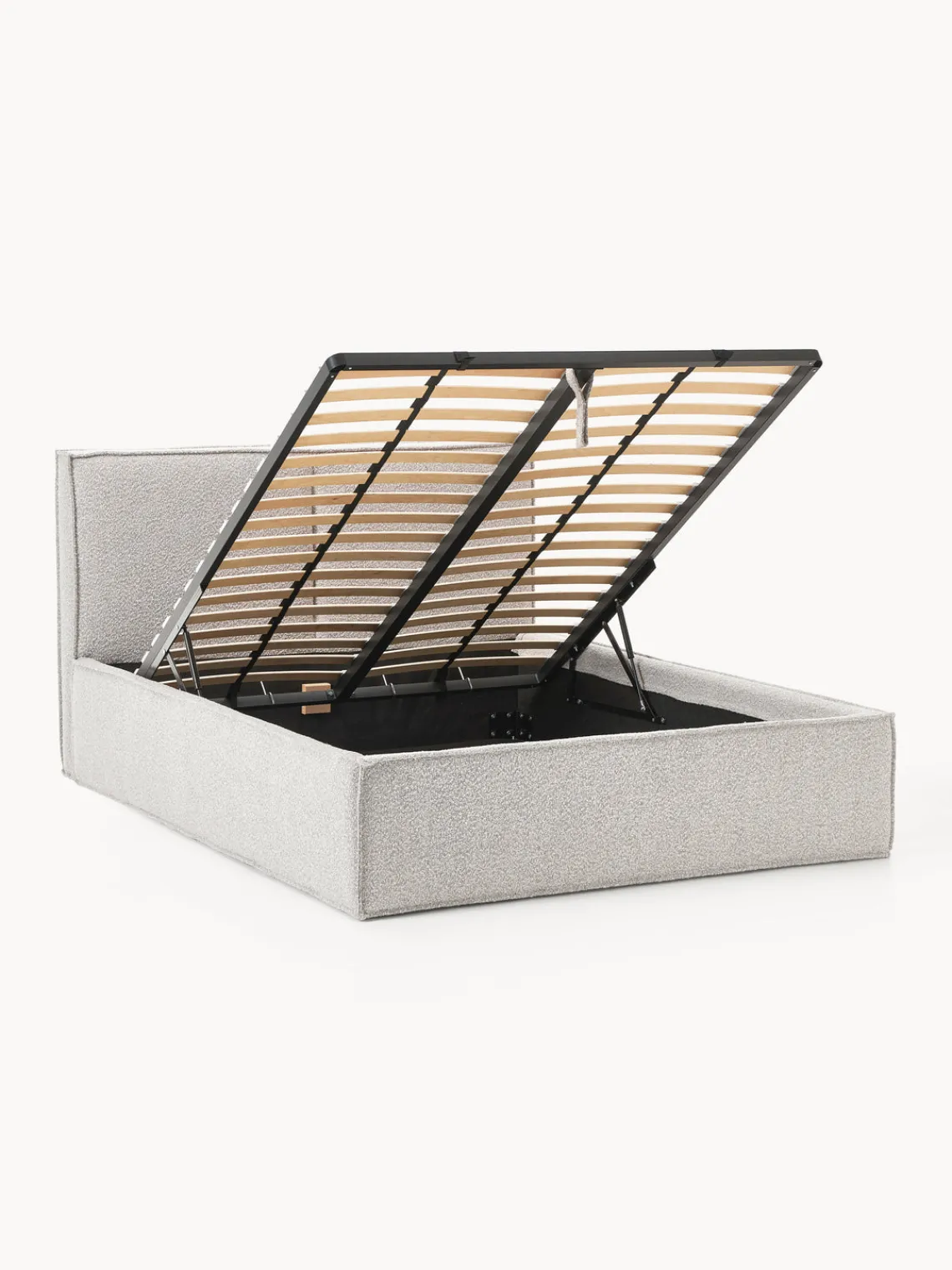 Hot Cama tapizada en tejido bouclé con espacio de almacenamiento Dream Camas Tapizadas|Camas