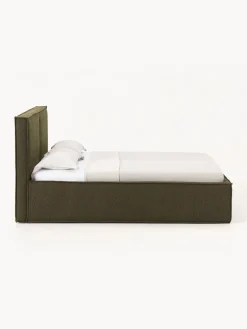 New Cama tapizada en tejido bouclé con espacio de almacenamiento Dream Camas Tapizadas|Camas