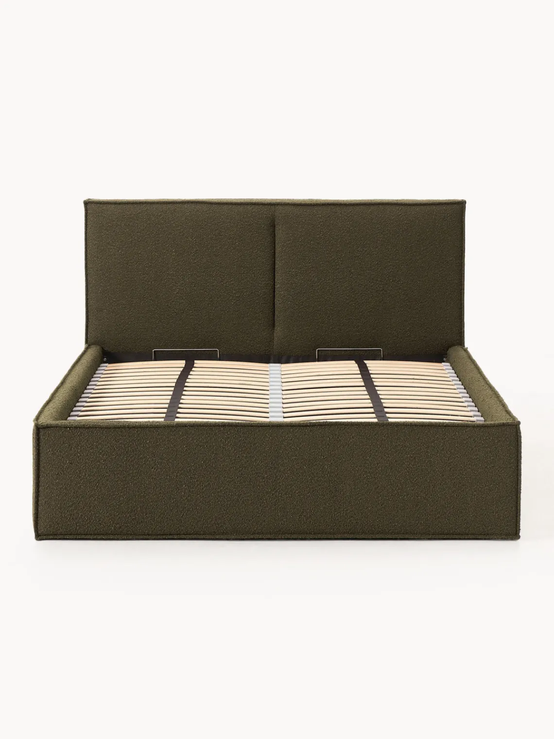 New Cama tapizada en tejido bouclé con espacio de almacenamiento Dream Camas Tapizadas|Camas
