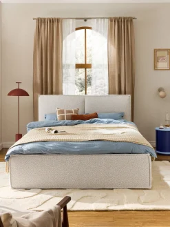 Clearance Cama tapizada en tejido bouclé Dream Camas Tapizadas|Camas