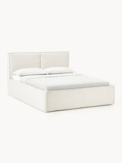 Sale Cama tapizada en tejido bouclé con espacio de almacenamiento Dream Camas Tapizadas|Camas