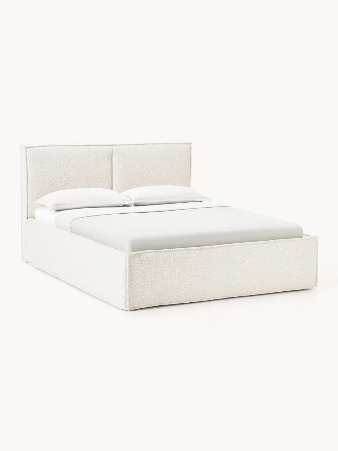 Sale Cama tapizada en tejido bouclé con espacio de almacenamiento Dream Camas Tapizadas|Camas