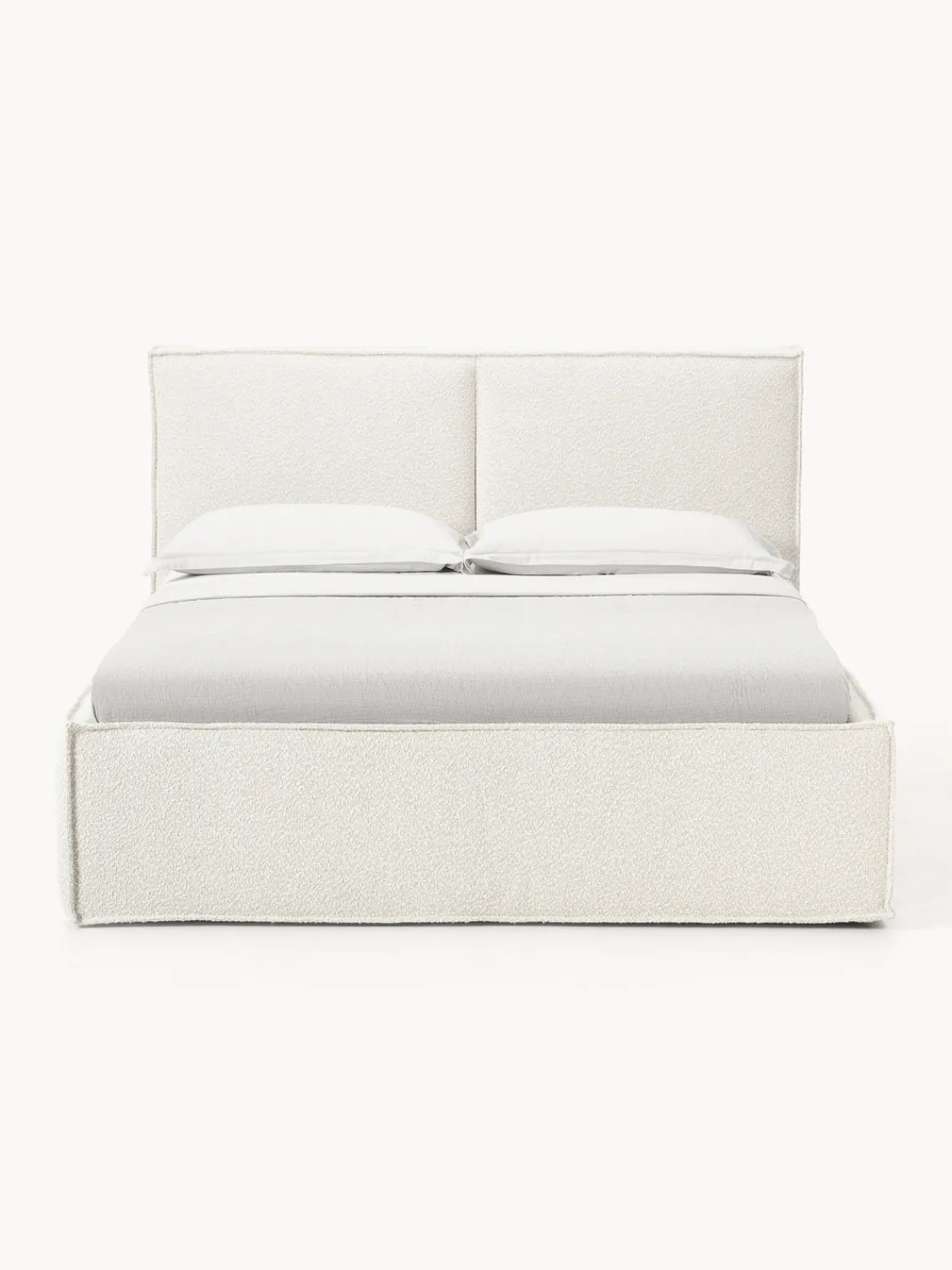 Sale Cama tapizada en tejido bouclé con espacio de almacenamiento Dream Camas Tapizadas|Camas
