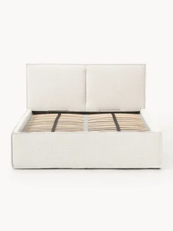 Sale Cama tapizada en tejido bouclé con espacio de almacenamiento Dream Camas Tapizadas|Camas