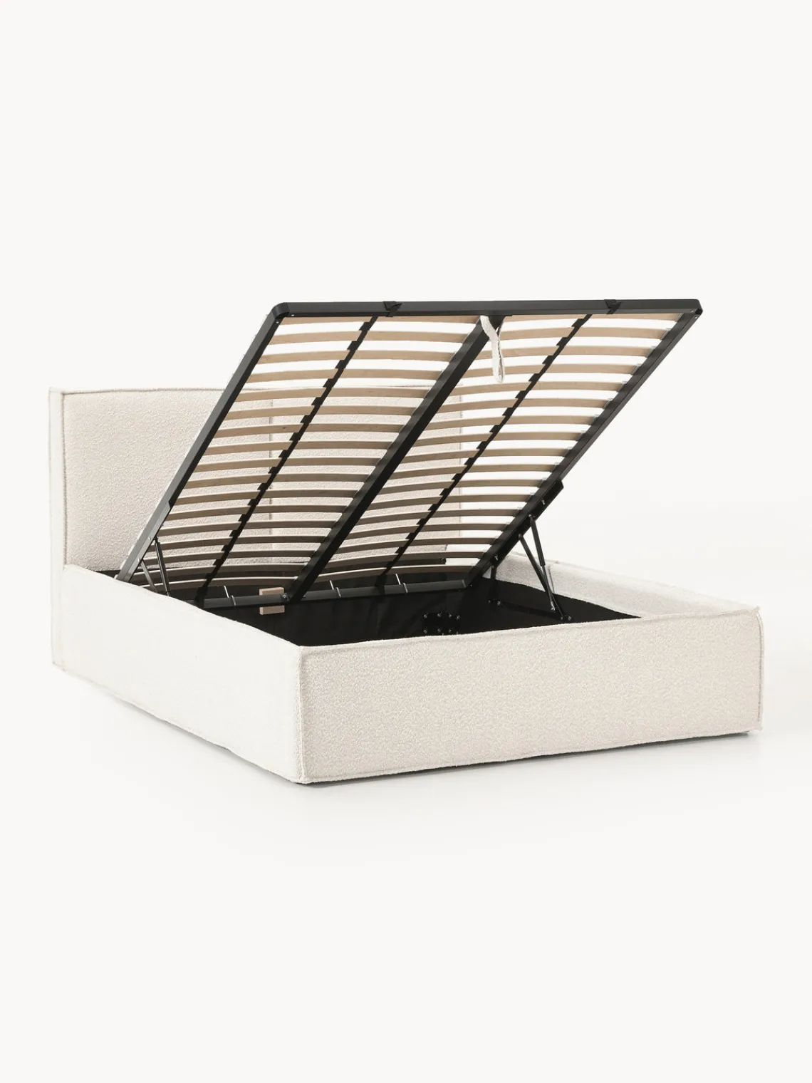 Sale Cama tapizada en tejido bouclé con espacio de almacenamiento Dream Camas Tapizadas|Camas