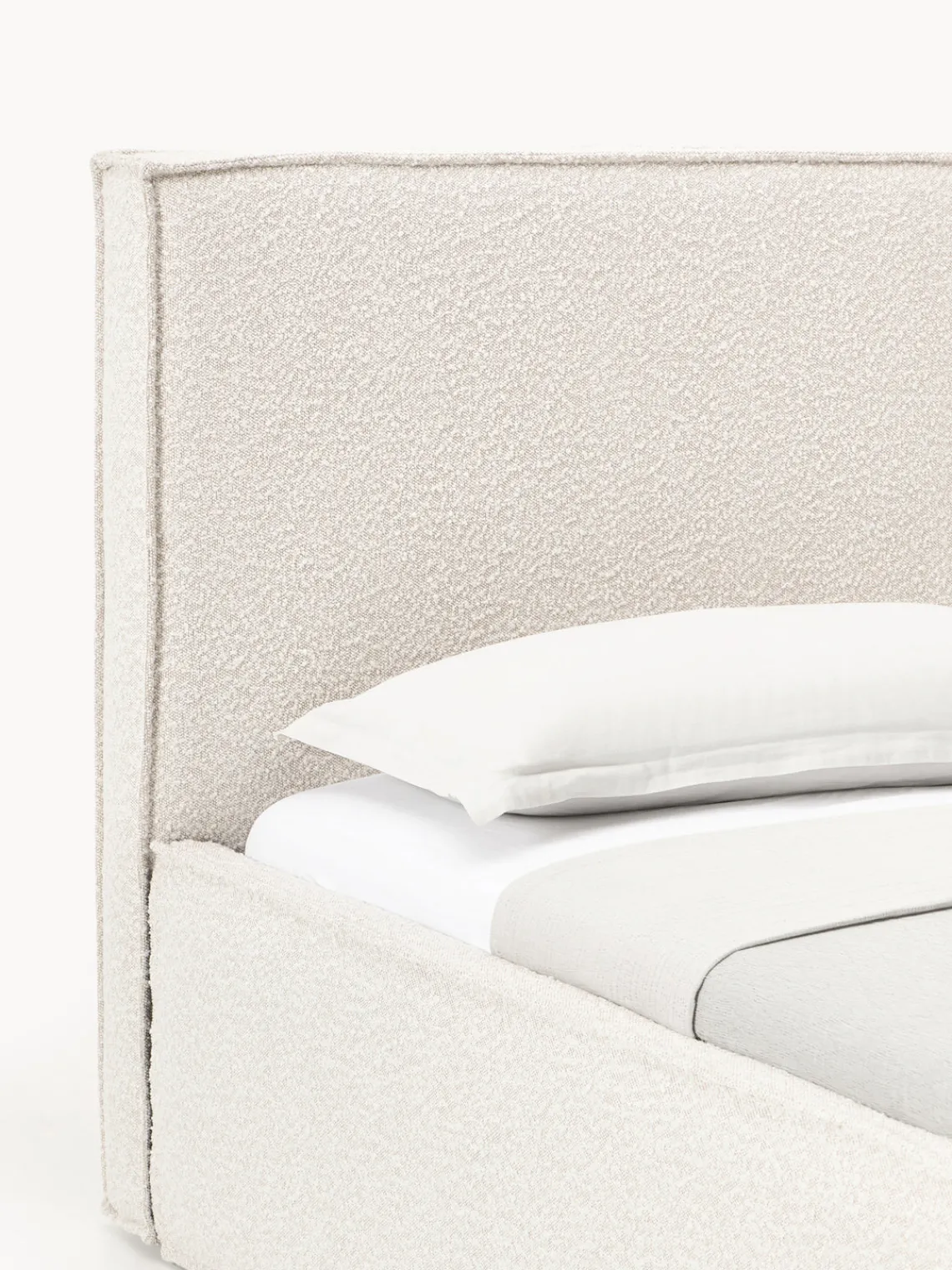 Sale Cama tapizada en tejido bouclé con espacio de almacenamiento Dream Camas Tapizadas|Camas