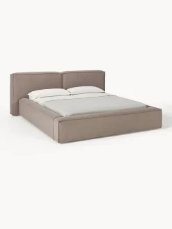 Camas Tapizadas|Camas>Westwing Collection Cama tapizada Lennon Tejido taupe