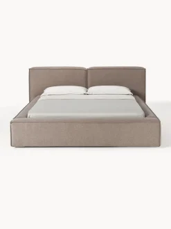 Camas Tapizadas|Camas></noscript>Westwing Collection Cama tapizada Lennon Tejido taupe