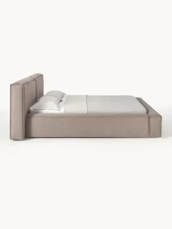Camas Tapizadas|Camas></noscript>Westwing Collection Cama tapizada Lennon Tejido taupe