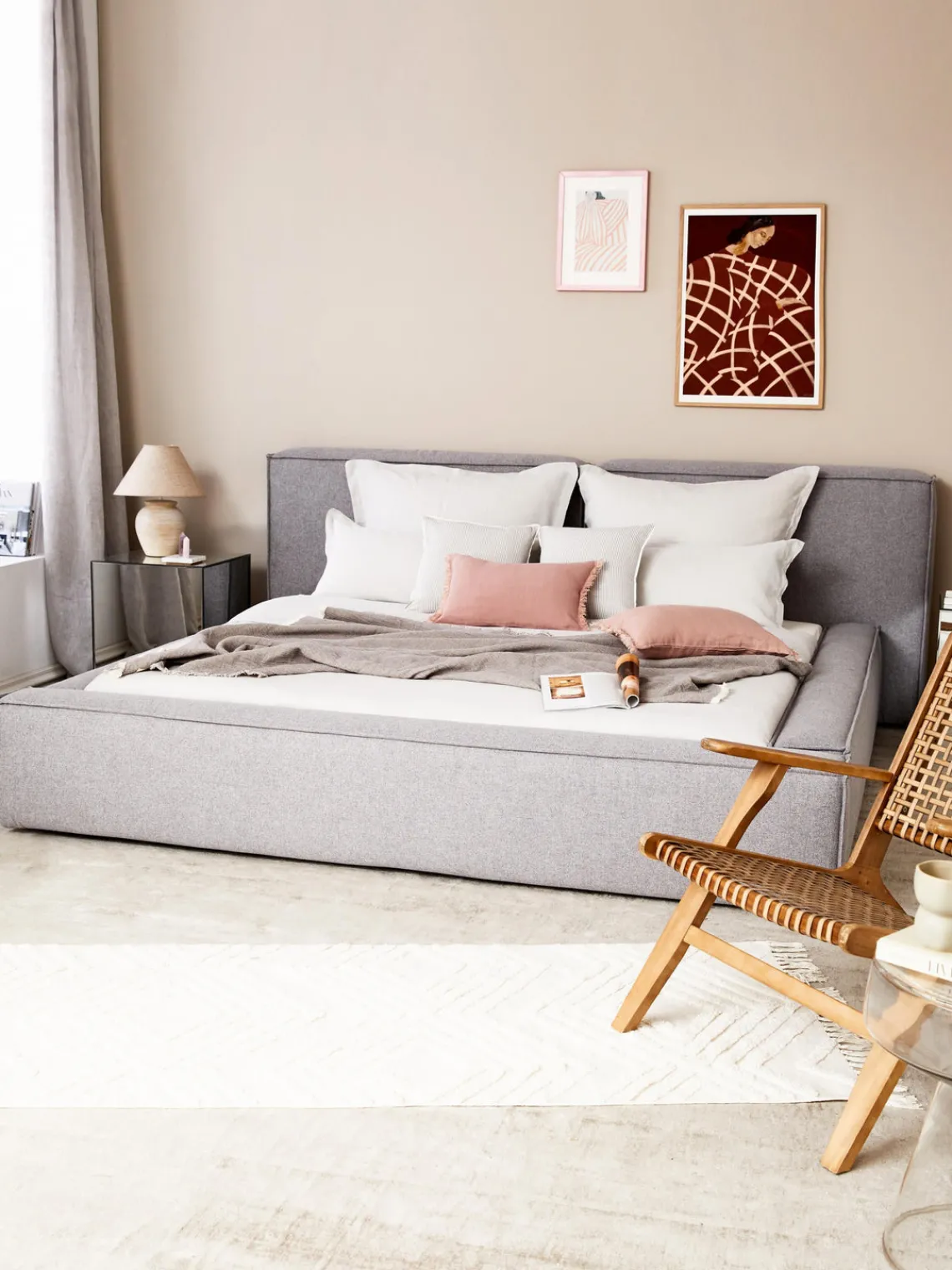 Clearance Cama tapizada Lennon Camas Tapizadas|Camas