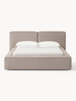Outlet Cama tapizada Lennon, con espacio de almacenamiento Camas Tapizadas|Camas