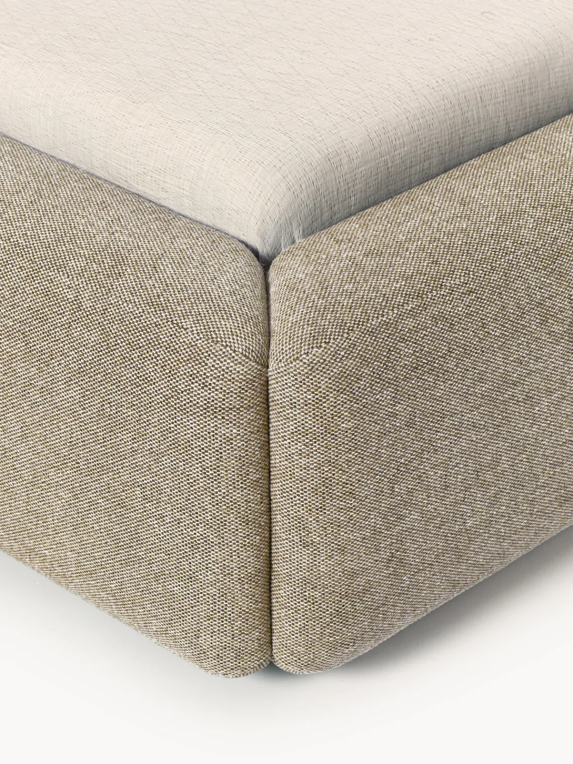 Camas Tapizadas|Camas>Westwing Collection Cama tapizada Melva Tejido beige claro
