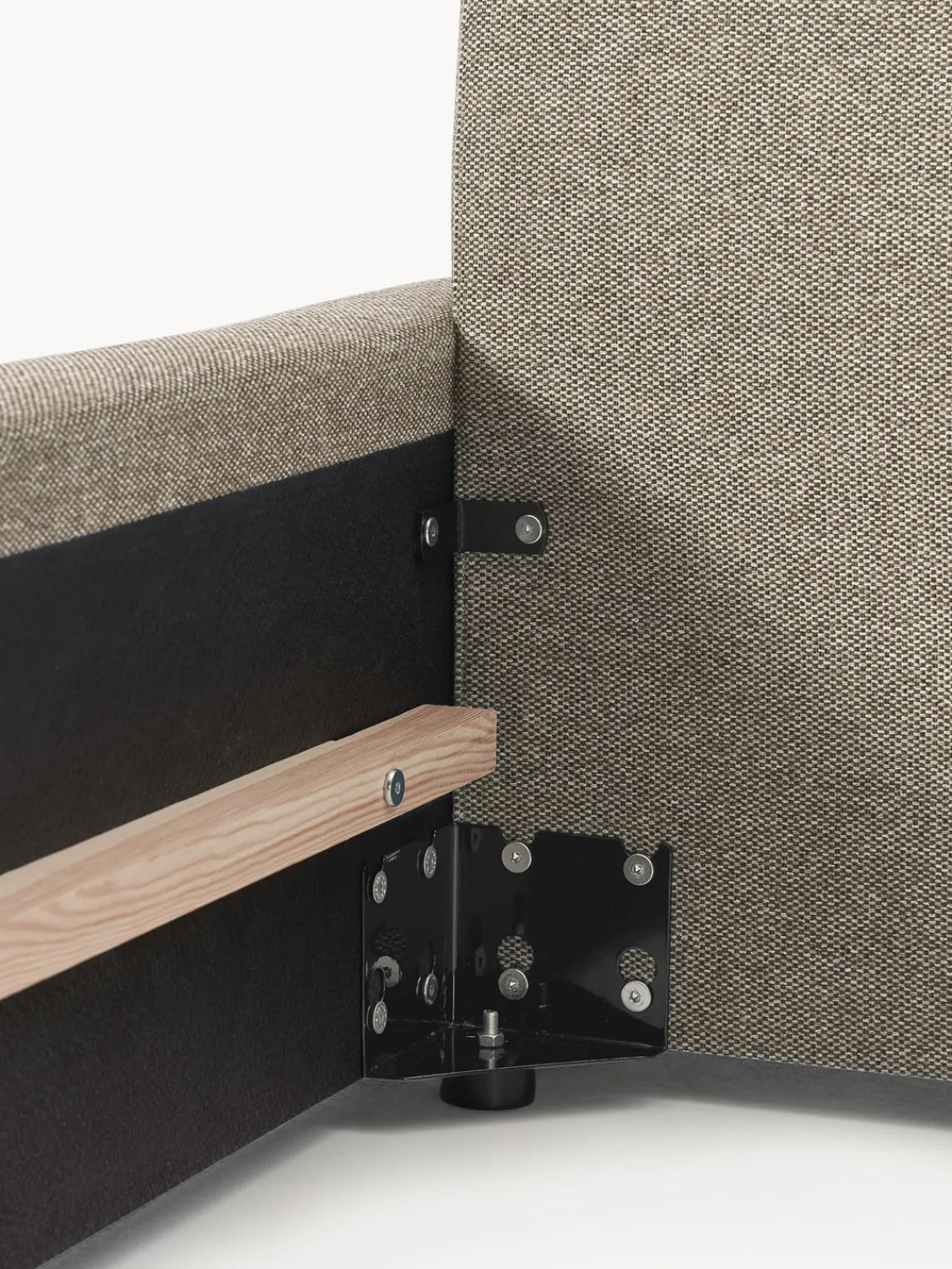 Camas Tapizadas|Camas>Westwing Collection Cama tapizada Melva Tejido beige claro