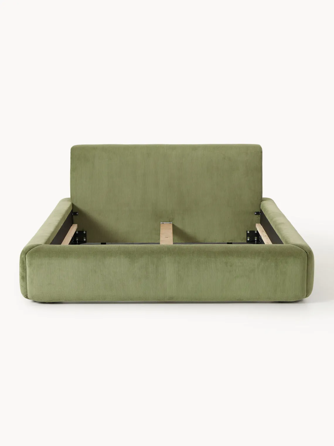 Camas Tapizadas|Camas>Westwing Collection Cama tapizada Melva Pana verde oliva