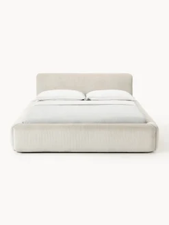 Clearance Cama tapizada Melva, con espacio de almacenamiento Camas Tapizadas|Camas