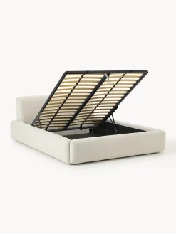 Clearance Cama tapizada Melva, con espacio de almacenamiento Camas Tapizadas|Camas