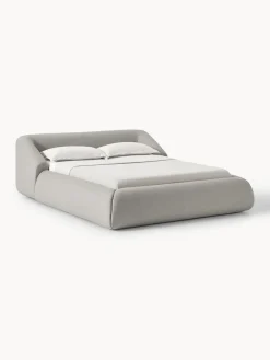 Camas Tapizadas|Camas>Westwing Collection Cama tapizada Sofia Tejido gris