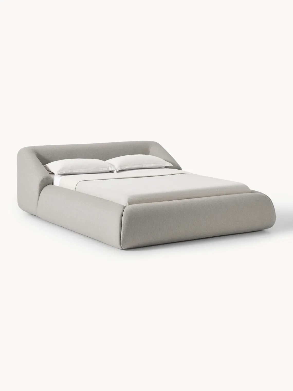 Camas Tapizadas|Camas>Westwing Collection Cama tapizada Sofia Tejido gris