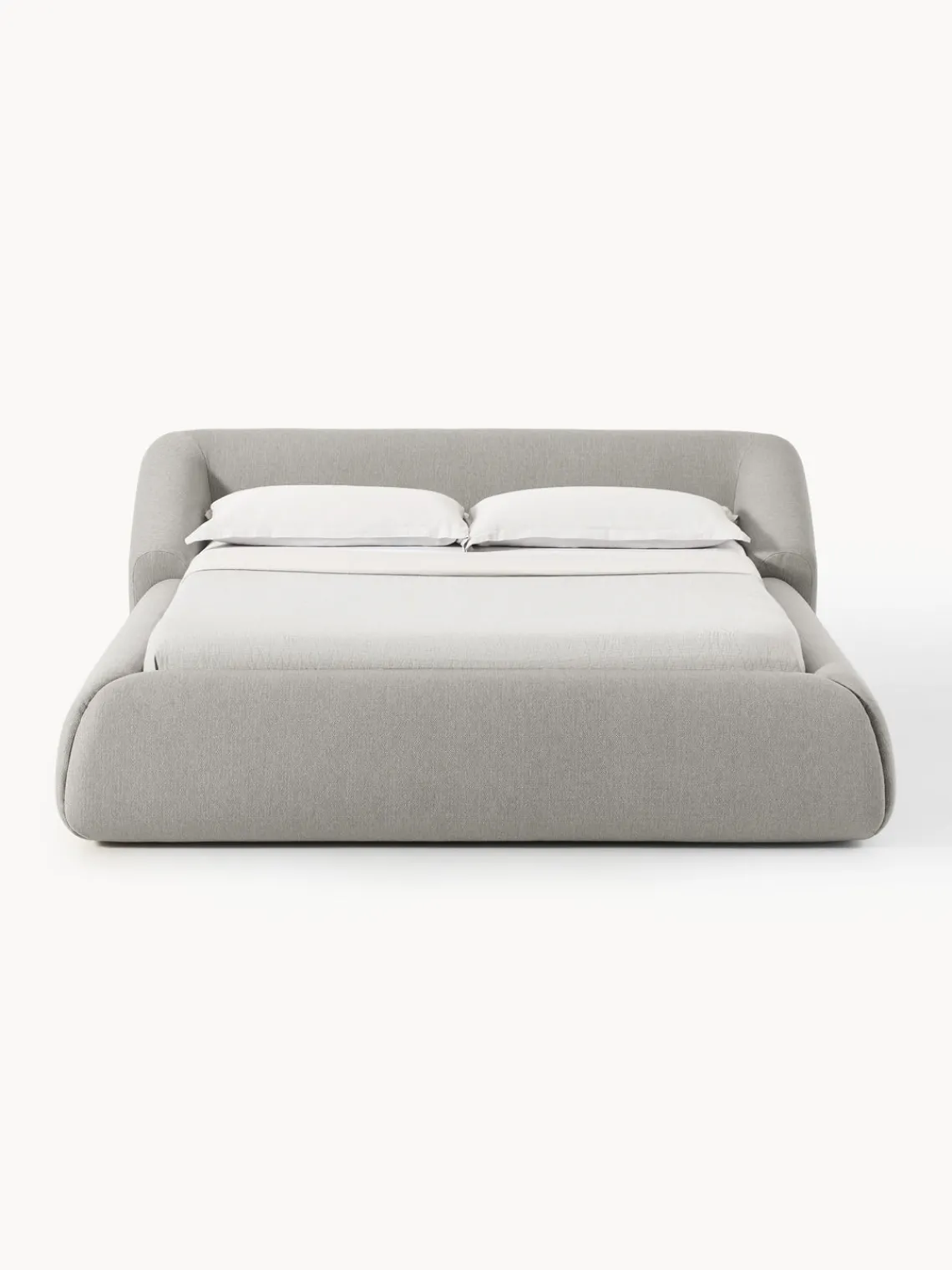Camas Tapizadas|Camas>Westwing Collection Cama tapizada Sofia Tejido gris