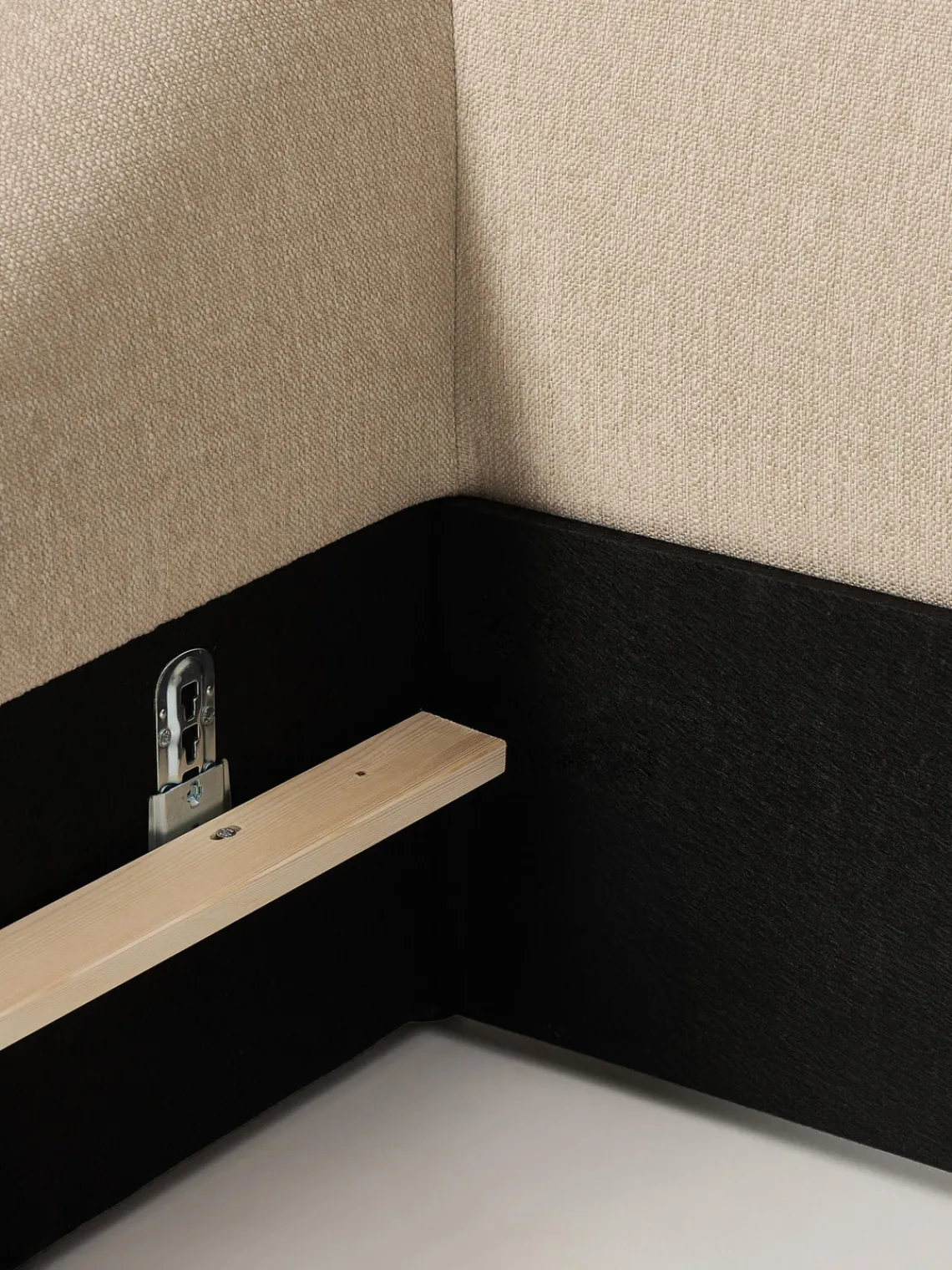 Camas Tapizadas|Camas>Westwing Collection Cama tapizada Sofia Tejido grueso beige claro