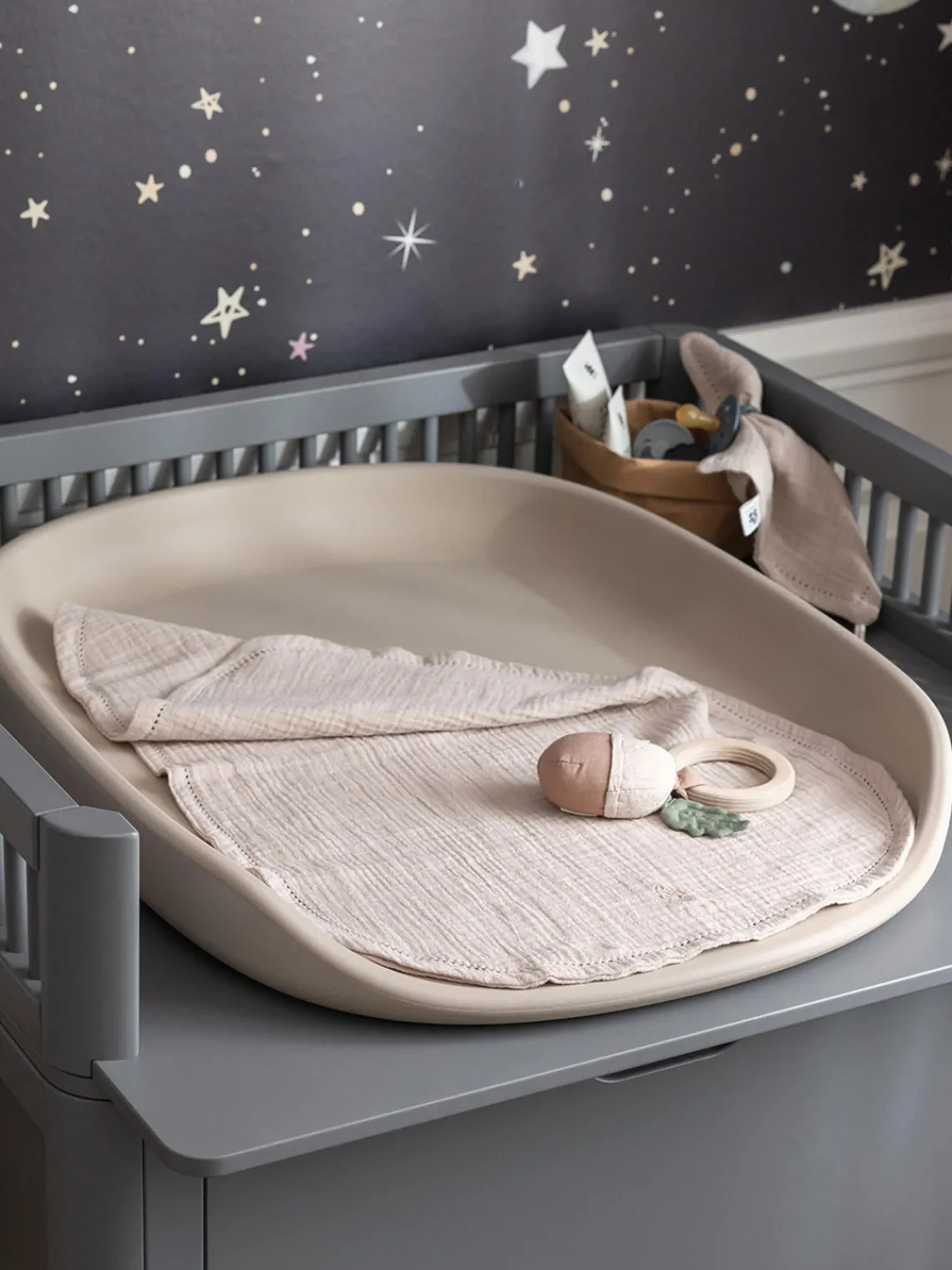 Decoración Infantil|Colchonetas Cambiador>Sebra Cambiador Pulse Pur Beige claro